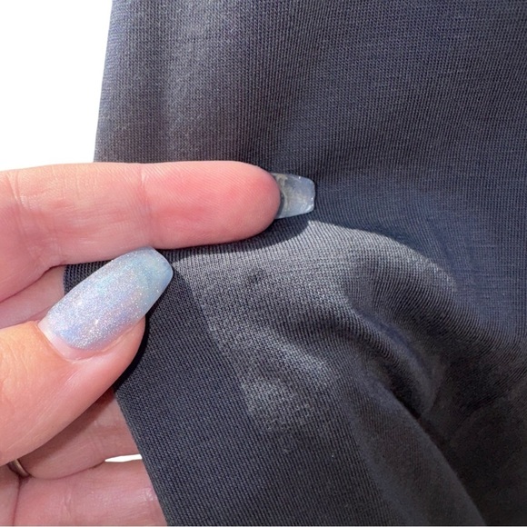 GUDRUN SJODEN Gray Abstract Oversized Long Sleeve Blouson Midi Dress Size M - Picture 9 of 12